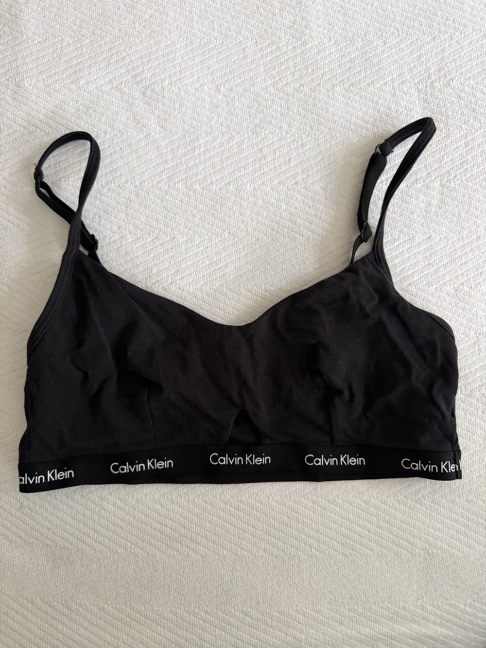 Calvin Klein Black Logo Wireless Bralette